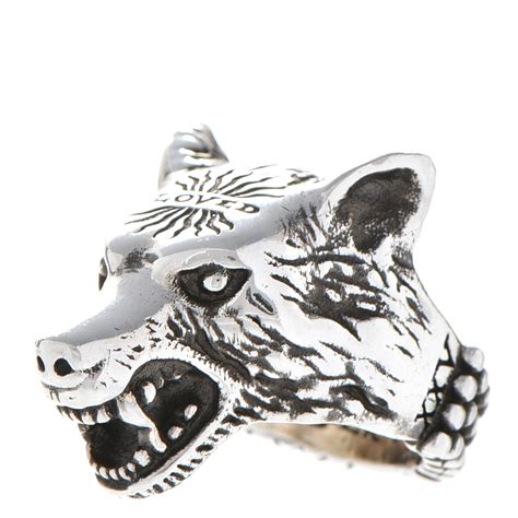 gucci wolf ring replica|gucci anger forest wolf ring.